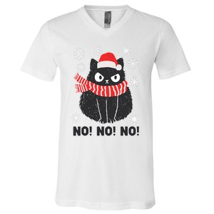 Festive Feline Holiday Costume V-Neck T-Shirt