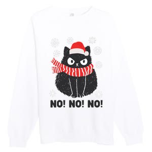 Festive Feline Holiday Costume Premium Crewneck Sweatshirt