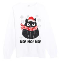 Festive Feline Holiday Costume Premium Crewneck Sweatshirt