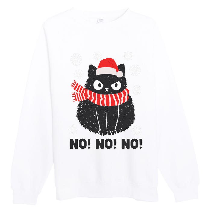 Festive Feline Holiday Costume Premium Crewneck Sweatshirt