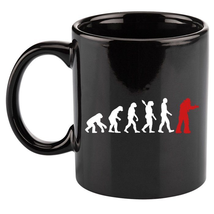 Fire Fighter Hero Rescue Cool Firefighter Evolution Great Gift 11oz C Handle Ceramic Mug
