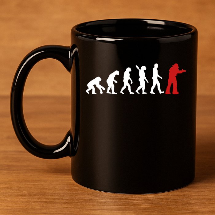 Fire Fighter Hero Rescue Cool Firefighter Evolution Great Gift 11oz C Handle Ceramic Mug