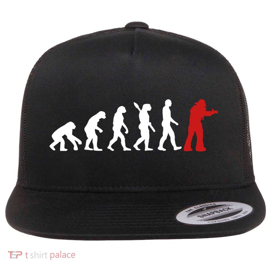 Fire Fighter Hero Rescue Cool Firefighter Evolution Great Gift Flatbill Hat