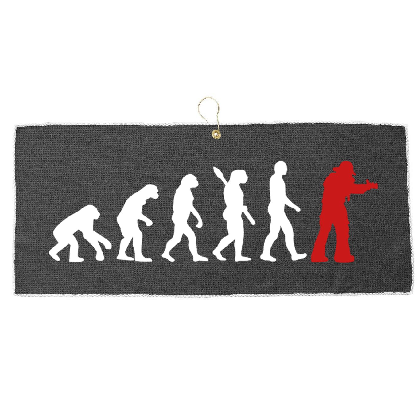 Fire Fighter Hero Rescue Cool Firefighter Evolution Great Gift Large Microfiber Waffle Golf Towel