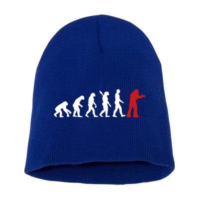 Fire Fighter Hero Rescue Cool Firefighter Evolution Great Gift Short Acrylic Beanie