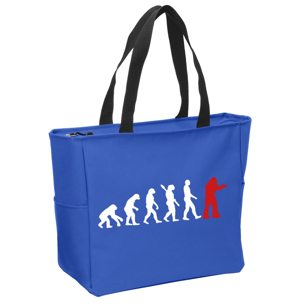 Fire Fighter Hero Rescue Cool Firefighter Evolution Great Gift Zip Tote Bag