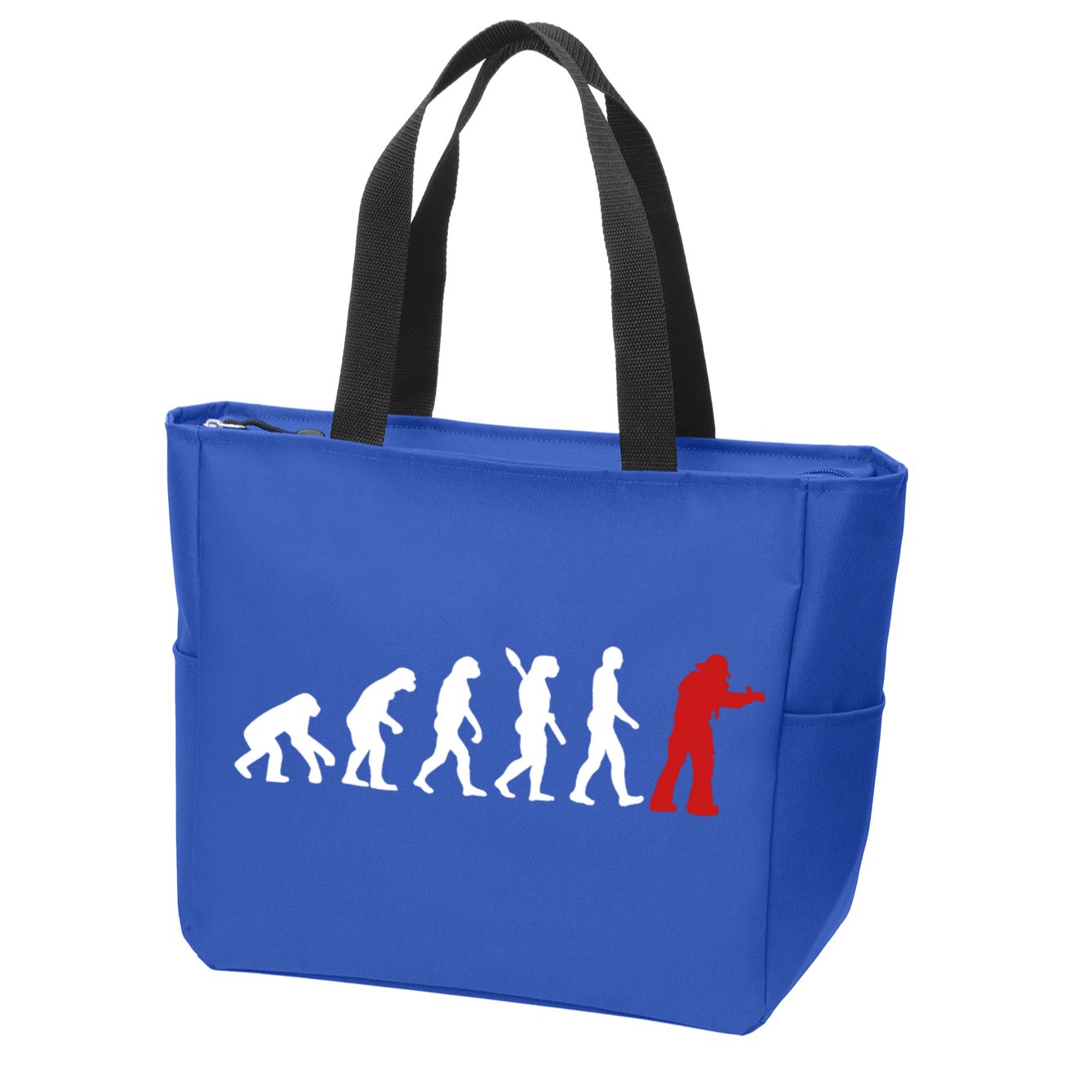 Fire Fighter Hero Rescue Cool Firefighter Evolution Great Gift Zip Tote Bag
