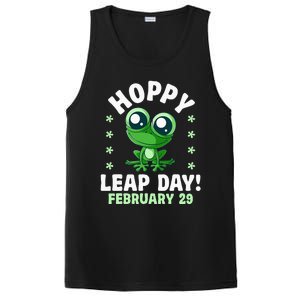 Funny Frog Hoppy Leap Day February 29 Birthday Leap Year PosiCharge Competitor Tank