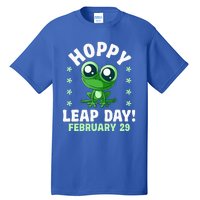 Funny Frog Hoppy Leap Day February 29 Birthday Leap Year Tall T-Shirt