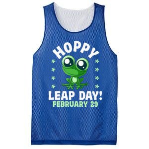 Funny Frog Hoppy Leap Day February 29 Birthday Leap Year Mesh Reversible Basketball Jersey Tank