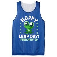 Funny Frog Hoppy Leap Day February 29 Birthday Leap Year Mesh Reversible Basketball Jersey Tank