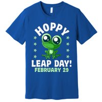 Funny Frog Hoppy Leap Day February 29 Birthday Leap Year Premium T-Shirt