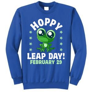 Funny Frog Hoppy Leap Day February 29 Birthday Leap Year Tall Sweatshirt