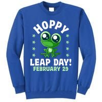 Funny Frog Hoppy Leap Day February 29 Birthday Leap Year Tall Sweatshirt