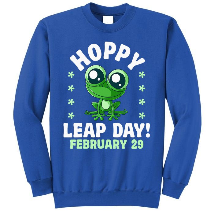 Funny Frog Hoppy Leap Day February 29 Birthday Leap Year Tall Sweatshirt