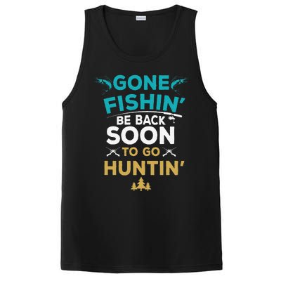 Funny Fishing Hunter Hunting Fisherman Gift PosiCharge Competitor Tank