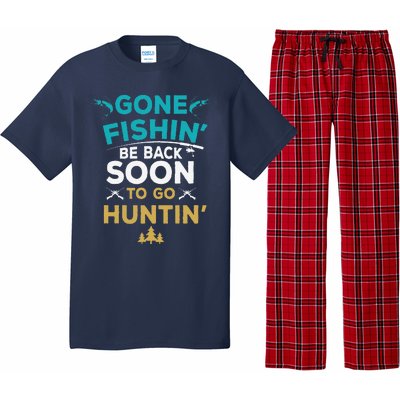 Funny Fishing Hunter Hunting Fisherman Gift Pajama Set