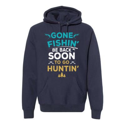 Funny Fishing Hunter Hunting Fisherman Gift Premium Hoodie