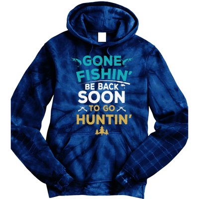 Funny Fishing Hunter Hunting Fisherman Gift Tie Dye Hoodie