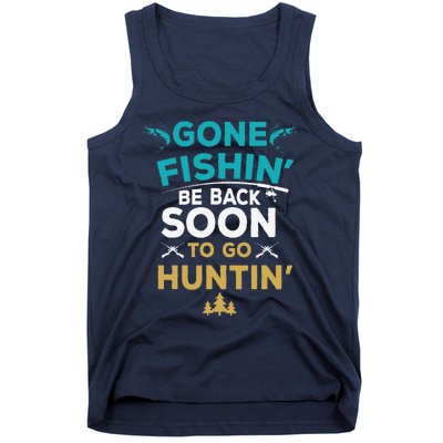 Funny Fishing Hunter Hunting Fisherman Gift Tank Top