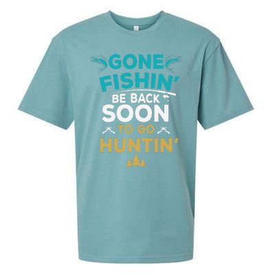 Funny Fishing Hunter Hunting Fisherman Gift Sueded Cloud Jersey T-Shirt