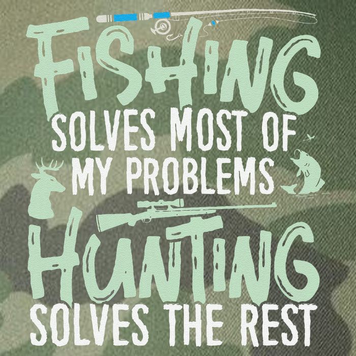 Funny Fishing & Hunting Fishing Solves My Problems Legacy Tie Dye Trucker Hat