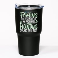 Funny Fishing & Hunting Fishing Solves My Problems Tumbler