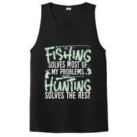Funny Fishing & Hunting Fishing Solves My Problems PosiCharge Competitor Tank