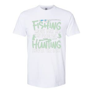 Funny Fishing & Hunting Fishing Solves My Problems Softstyle CVC T-Shirt