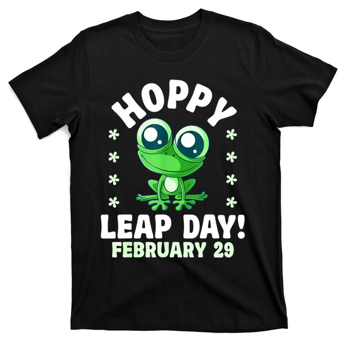 Funny Frog Hoppy Leap Day February 29 Birthday Leap Year T-Shirt