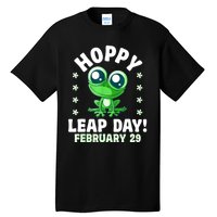 Funny Frog Hoppy Leap Day February 29 Birthday Leap Year Tall T-Shirt