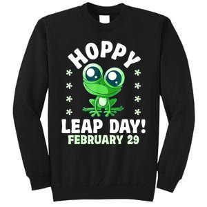 Funny Frog Hoppy Leap Day February 29 Birthday Leap Year Tall Sweatshirt