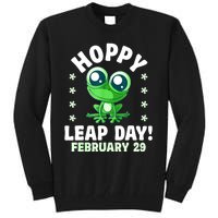 Funny Frog Hoppy Leap Day February 29 Birthday Leap Year Tall Sweatshirt