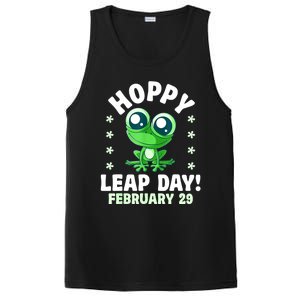 Funny Frog Hoppy Leap Day February 29 Birthday Leap Year PosiCharge Competitor Tank