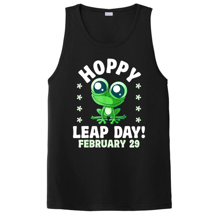 Funny Frog Hoppy Leap Day February 29 Birthday Leap Year PosiCharge Competitor Tank