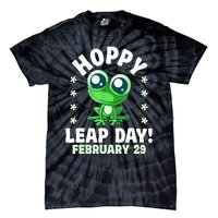 Funny Frog Hoppy Leap Day February 29 Birthday Leap Year Tie-Dye T-Shirt