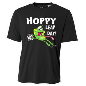 Funny Frog Hoppy Leap Day February 29 Leap Year Birthday Cooling Performance Crew T-Shirt