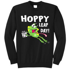 Funny Frog Hoppy Leap Day February 29 Leap Year Birthday Sweatshirt