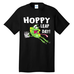 Funny Frog Hoppy Leap Day February 29 Leap Year Birthday Tall T-Shirt