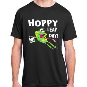 Funny Frog Hoppy Leap Day February 29 Leap Year Birthday Adult ChromaSoft Performance T-Shirt