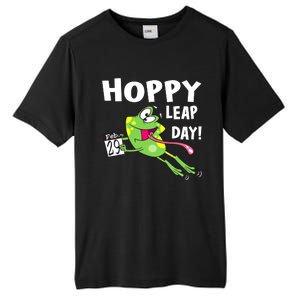 Funny Frog Hoppy Leap Day February 29 Leap Year Birthday Tall Fusion ChromaSoft Performance T-Shirt