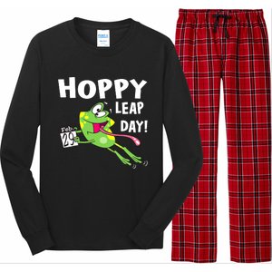 Funny Frog Hoppy Leap Day February 29 Leap Year Birthday Long Sleeve Pajama Set