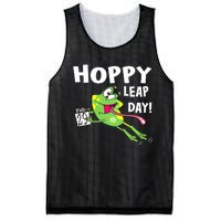 Funny Frog Hoppy Leap Day February 29 Leap Year Birthday Mesh Reversible Basketball Jersey Tank