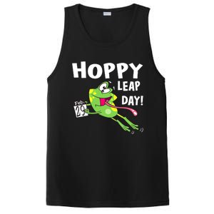 Funny Frog Hoppy Leap Day February 29 Leap Year Birthday PosiCharge Competitor Tank