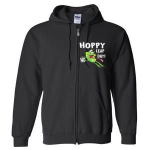 Funny Frog Hoppy Leap Day February 29 Leap Year Birthday Full Zip Hoodie