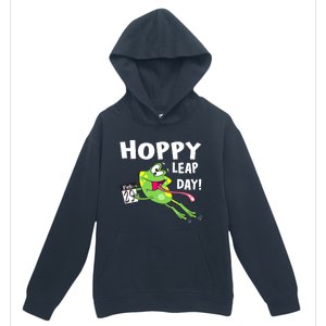 Funny Frog Hoppy Leap Day February 29 Leap Year Birthday Urban Pullover Hoodie