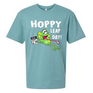 Funny Frog Hoppy Leap Day February 29 Leap Year Birthday Sueded Cloud Jersey T-Shirt