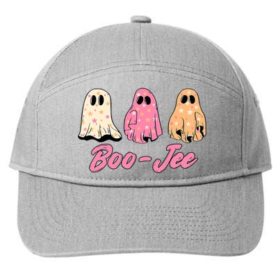 Funny Fall Halloween Ghost Boujee Boo Jee Spooky Season Cute 7-Panel Snapback Hat