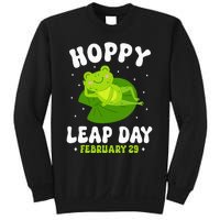 Funny Frog Hoppy Leap Day February 29 Birthday Leap Year Sweatshirt