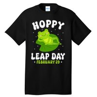 Funny Frog Hoppy Leap Day February 29 Birthday Leap Year Tall T-Shirt